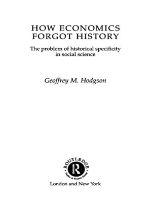 cover image of How Economics Forgot History